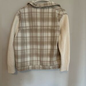 Splendid brown and white knit jacket